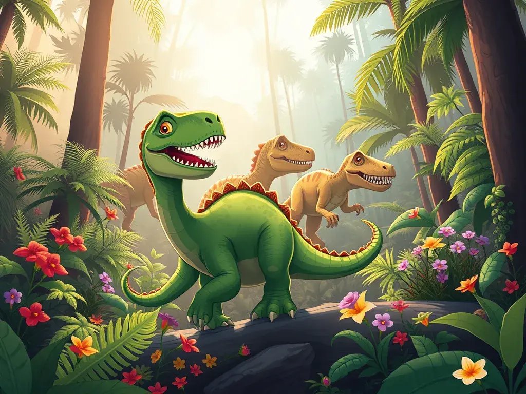 Hunter and the Triceratops Family - StoryBee AI Hunter and the Triceratops Family - StoryBee AI