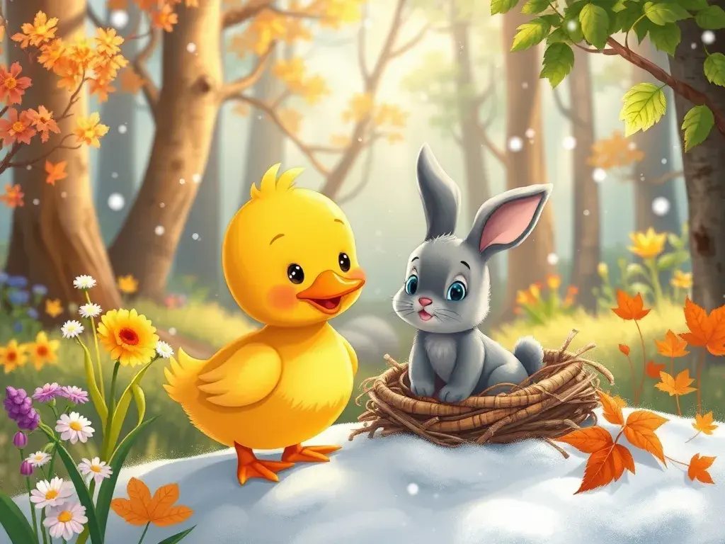 Quacky's Four Seasons of Fun - StoryBee AI Quacky's Four Seasons of Fun - StoryBee AI
