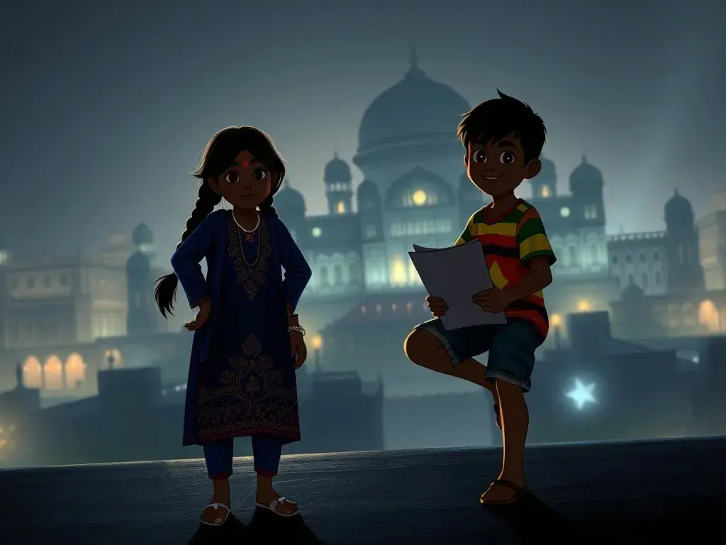 Aisha and Rohan's Bollywood Rescue - StoryBee AI Aisha and Rohan's Bollywood Rescue - undefined - StoryBee AI