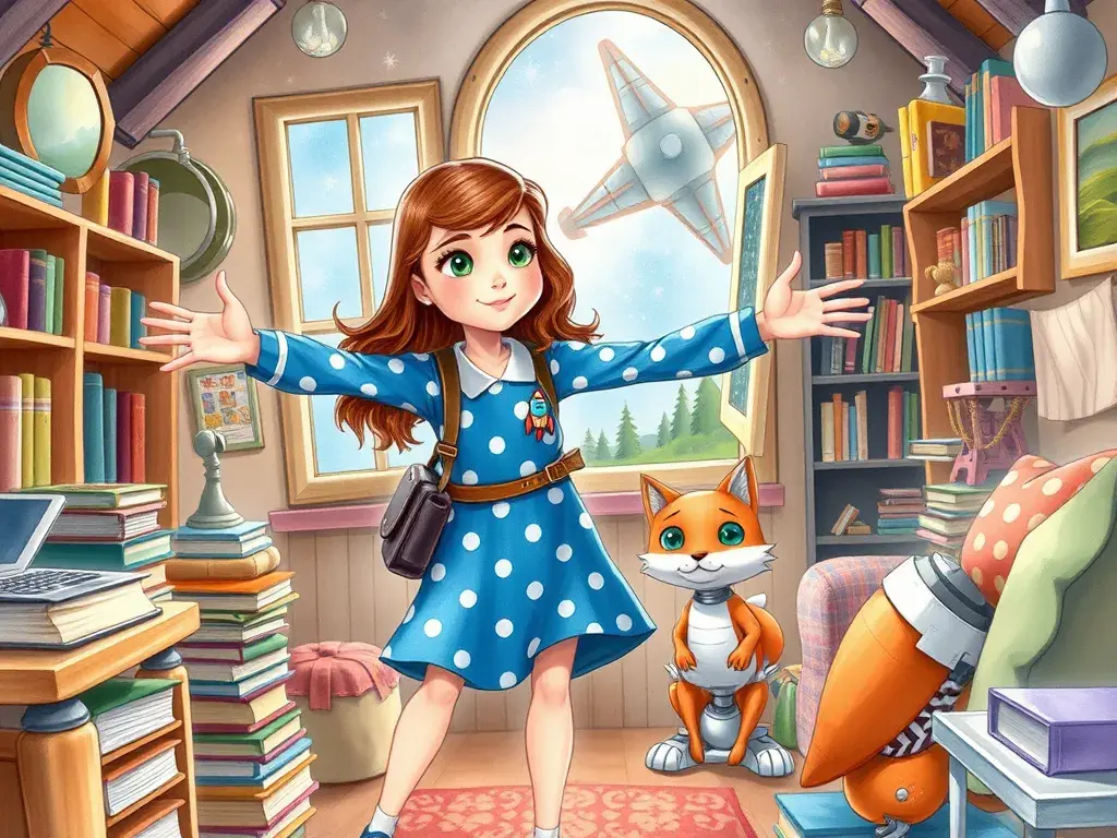 Lina and Vix's Gravity Glitch - StoryBee AI Lina and Vix's Gravity Glitch - undefined - StoryBee AI