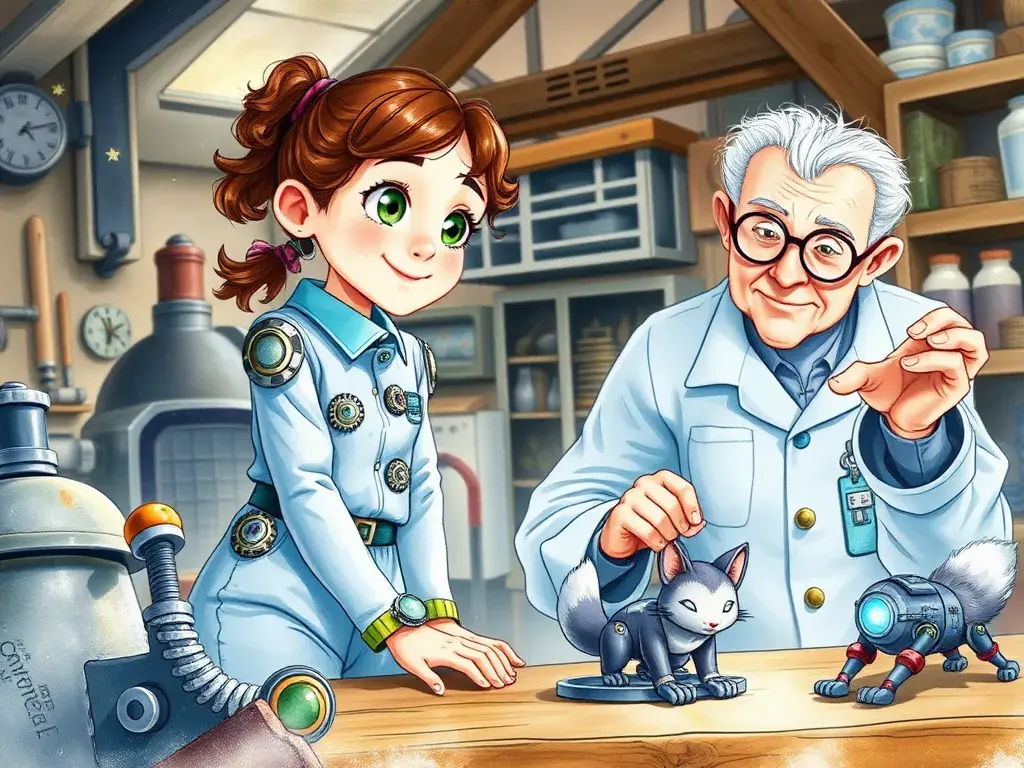 Lina and Vix's Gravity Glitch - StoryBee AI Lina and Vix's Gravity Glitch - undefined - StoryBee AI