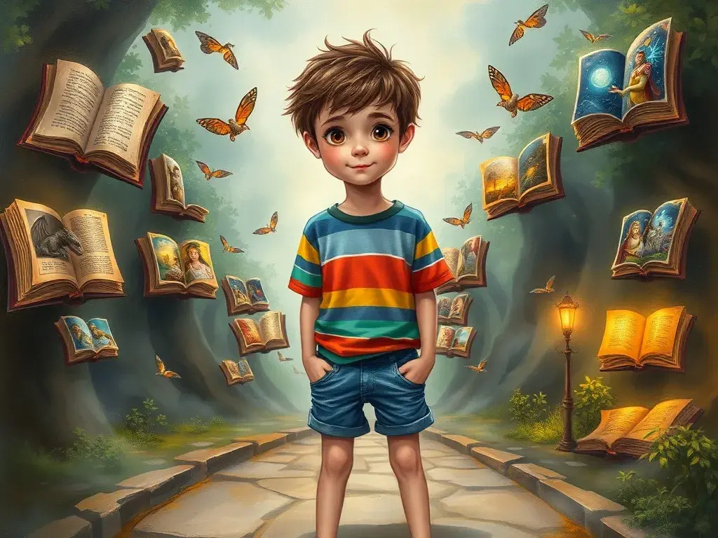 Theo y la Biblioteca de los Cuentos Vivientes - StoryBee AI Theo y la Biblioteca de los Cuentos Vivientes - undefined - StoryBee AI