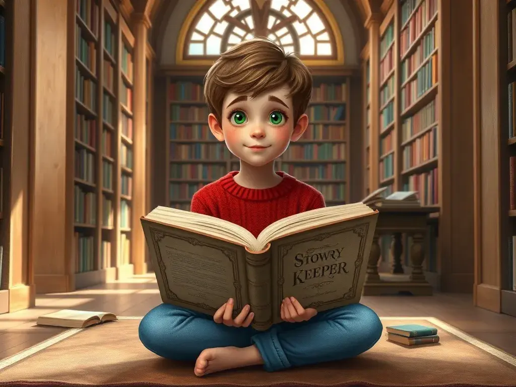 Theo y la Biblioteca de los Cuentos Vivientes - StoryBee AI Theo y la Biblioteca de los Cuentos Vivientes - undefined - StoryBee AI