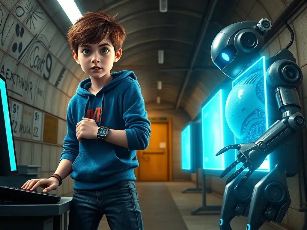 Zane, Rai, and the Case of the Missing Holograms - StoryBee AI Zane, Rai, and the Case of the Missing Holograms - undefined - StoryBee AI